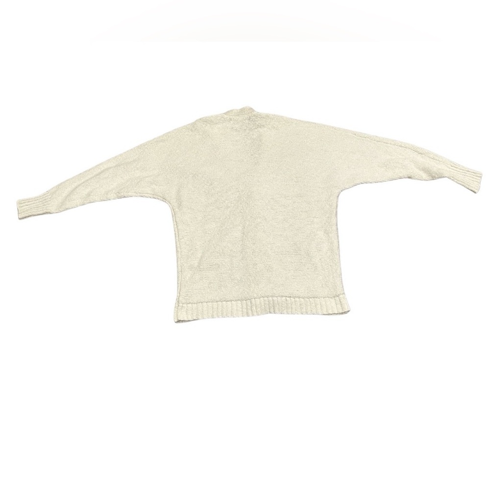 Dakini Snap Button Cotton Knit Cardigan Sweater | Off White | Size S - Picture 3 of 5